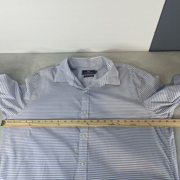 Vineyard Vines By Shep & Ian Shirts Mens XL Striped Button Up Career Preppy Nerd - Picture 8 of 9